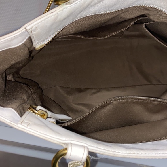 Coach White leather vintage satchel purse - Picture 7 of 14